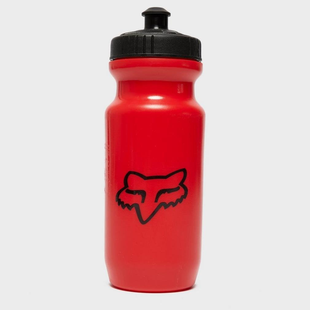 Fox Racing Fox Head Base Water Bottle, Leak Proof Cap, Hands-Free Valve, Bpa Free, Polyester, Red