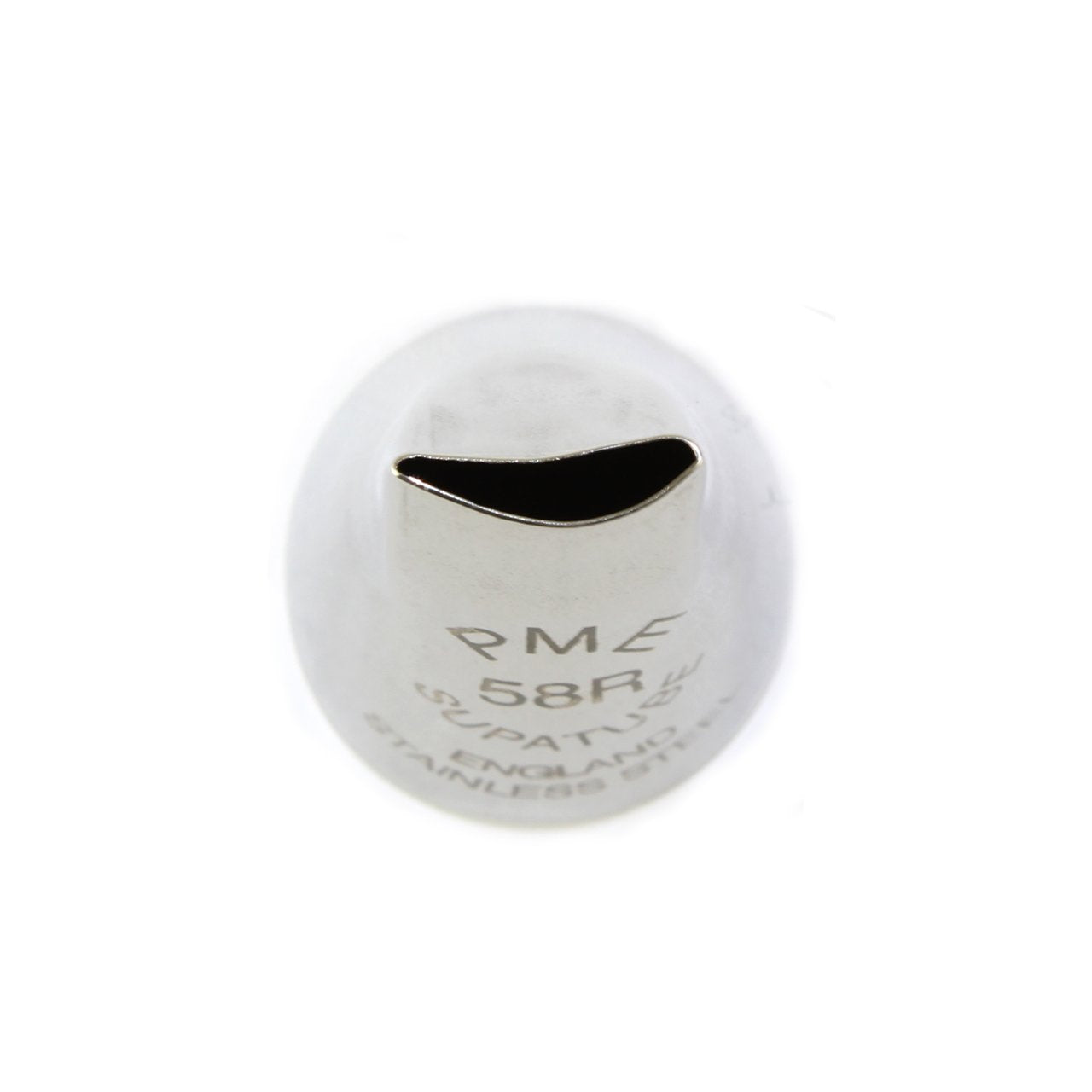 Pme Seamless Stainless Steel Large Petal Supatube Decorating Tip, For Right Handed Use, No. 58R