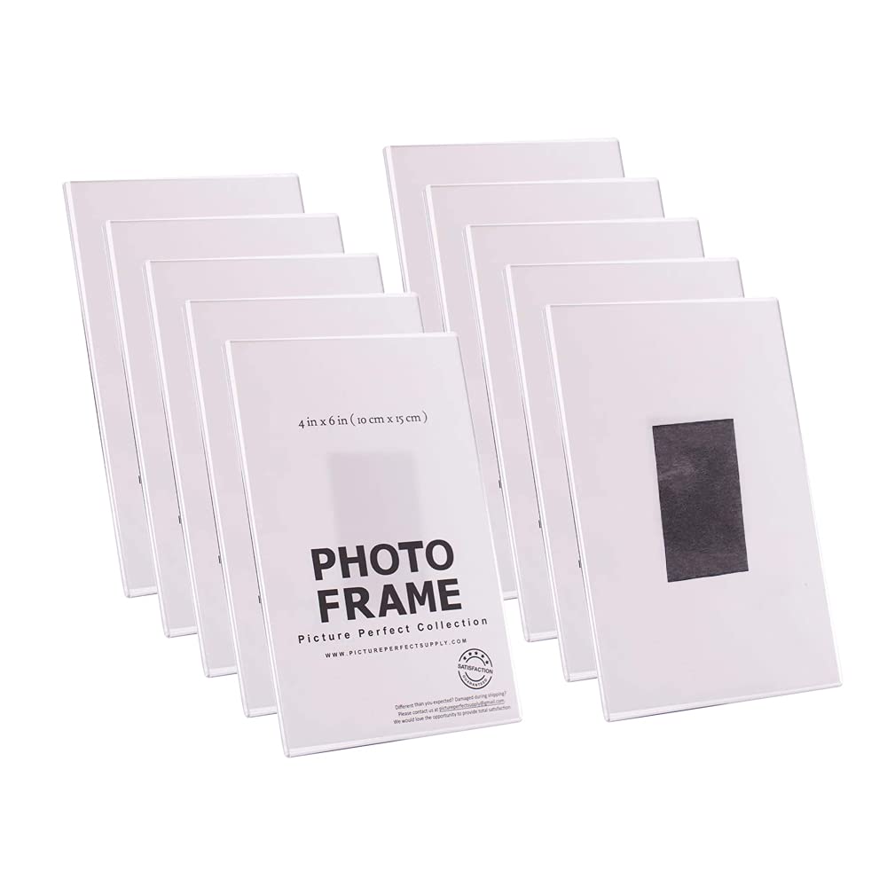 pbf 4x6 Magnetic Picture Frames for Refrigerator | Clear Magnetic Acrylic Frames | Magnetic Photo Holders for Fridge, Locker, Cu