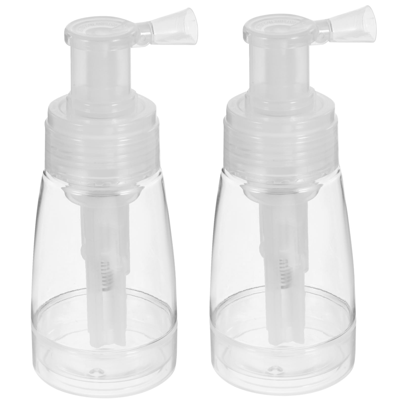 Uonlytech Powder Spray Bottle for Dry Shampoo Hair Fiber Applicator Barber Spray Bottle with Locking Nozzle Transparent Refillab