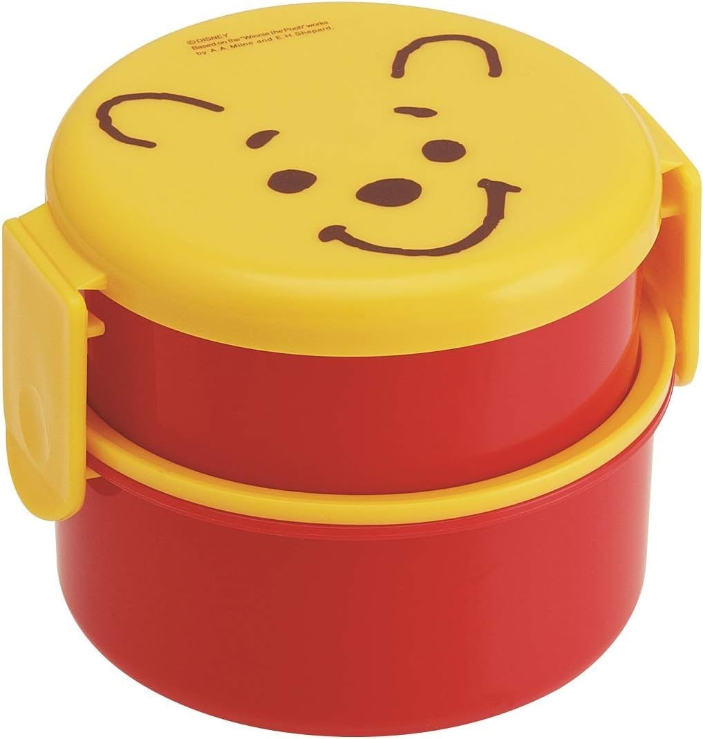 Round Lunch Box Two-Stage (With A Fork) [Poo Face]