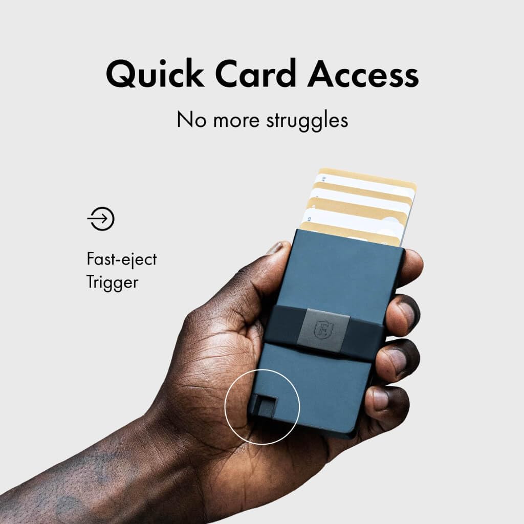 Ekster Aluminum Cardholder - 02-Inch Slim Minimalist Wallet - Expandable Backplate, Rfid Blocking Layer, Durable Space-Grade 606