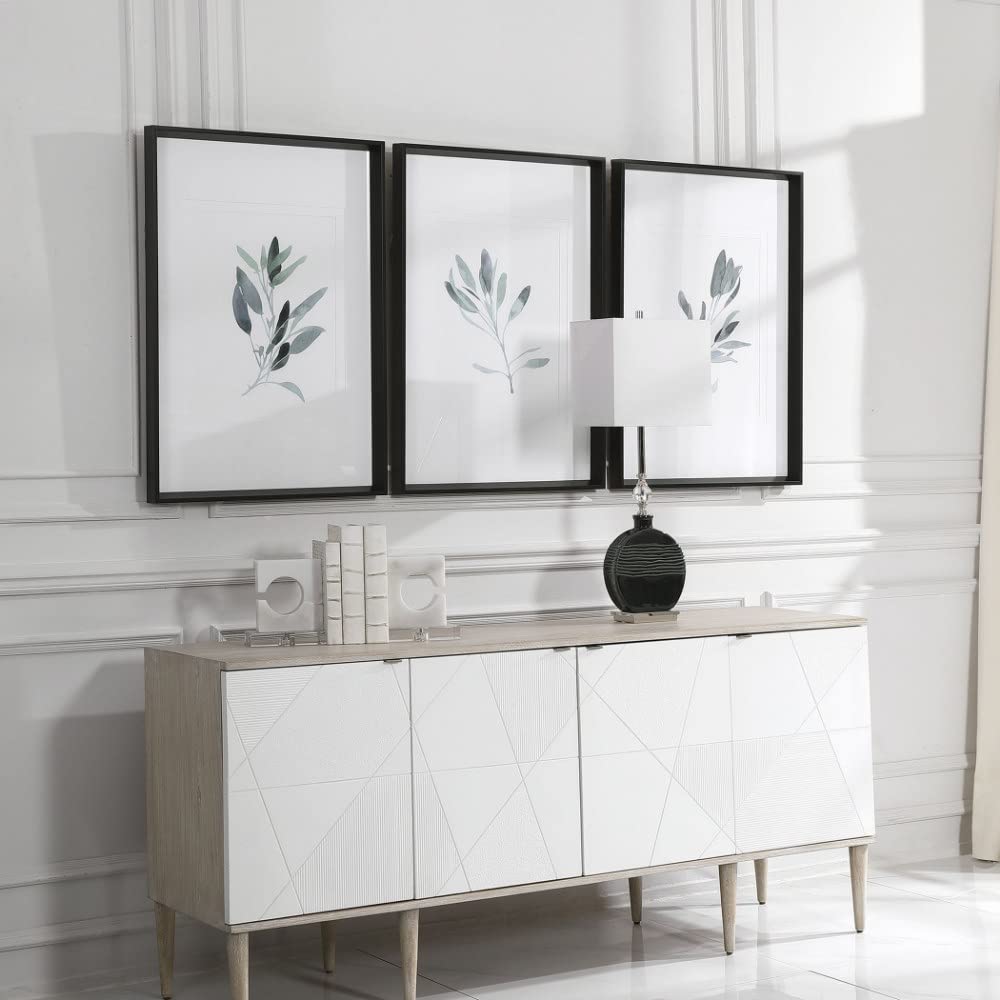Uttermost Simple Sage Watercolor Prints, Set/3, Multicolor, (33723)