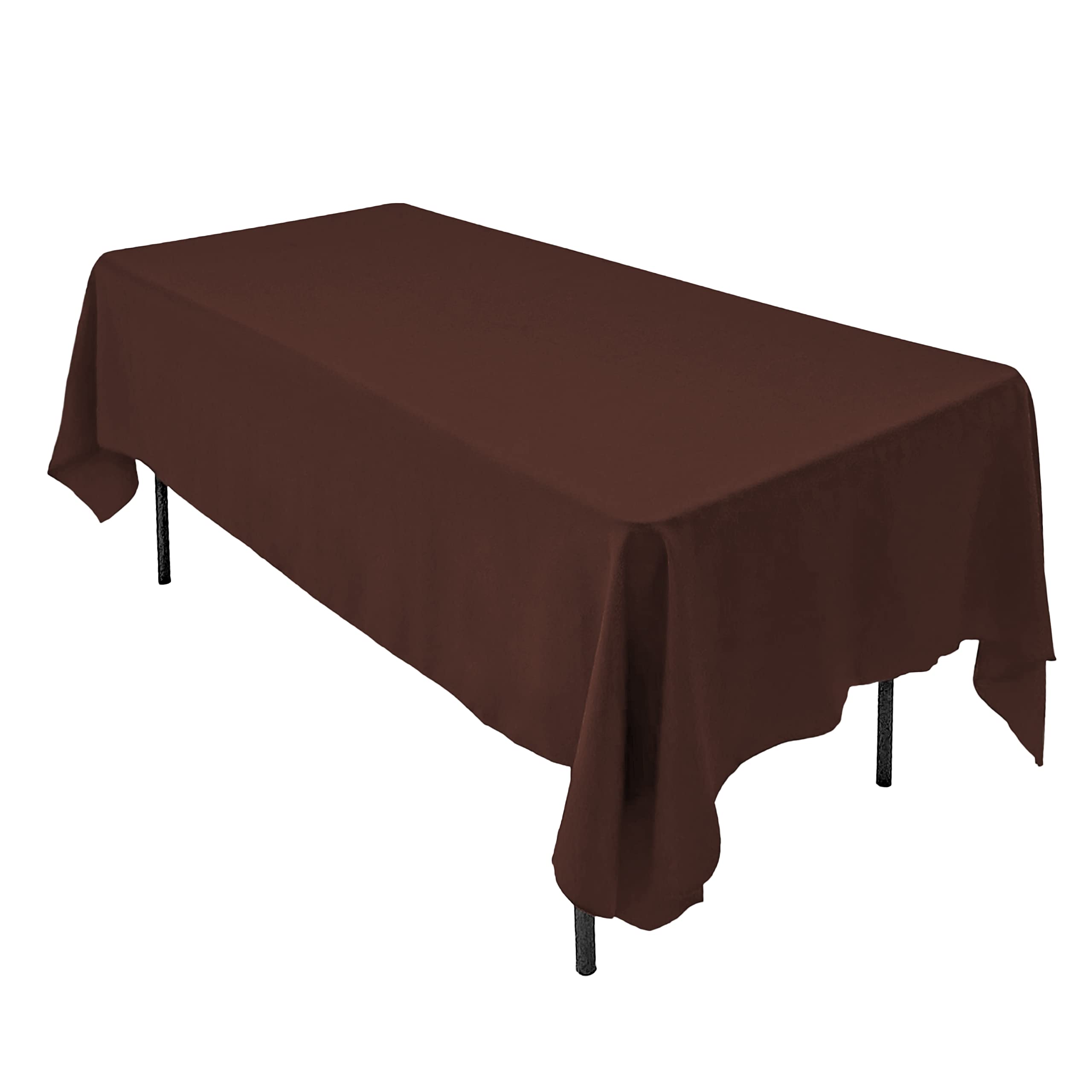 AK TRADING CO. 60 x 102-Inch Rectangular Polyester Tablecloth - Made in USA - Wrinkle-Resistant, Flame Retardant, Durable Party 