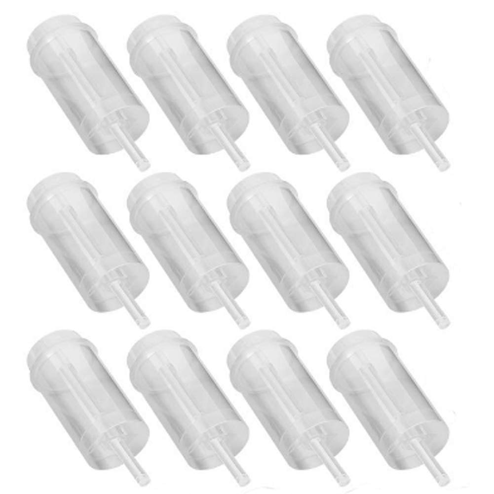Teensery 12 Pcs Cake Push Pop Containers Clear Plastic Round Shape Push Pops With Lids