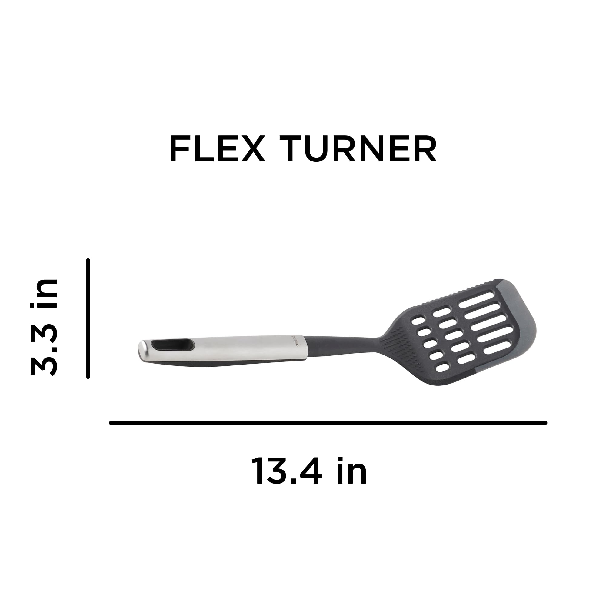 Oneida 13-Inch Slotted Turner, (For All Foods, Bpa-Free, Top-Rack Dishwasher-Safe)