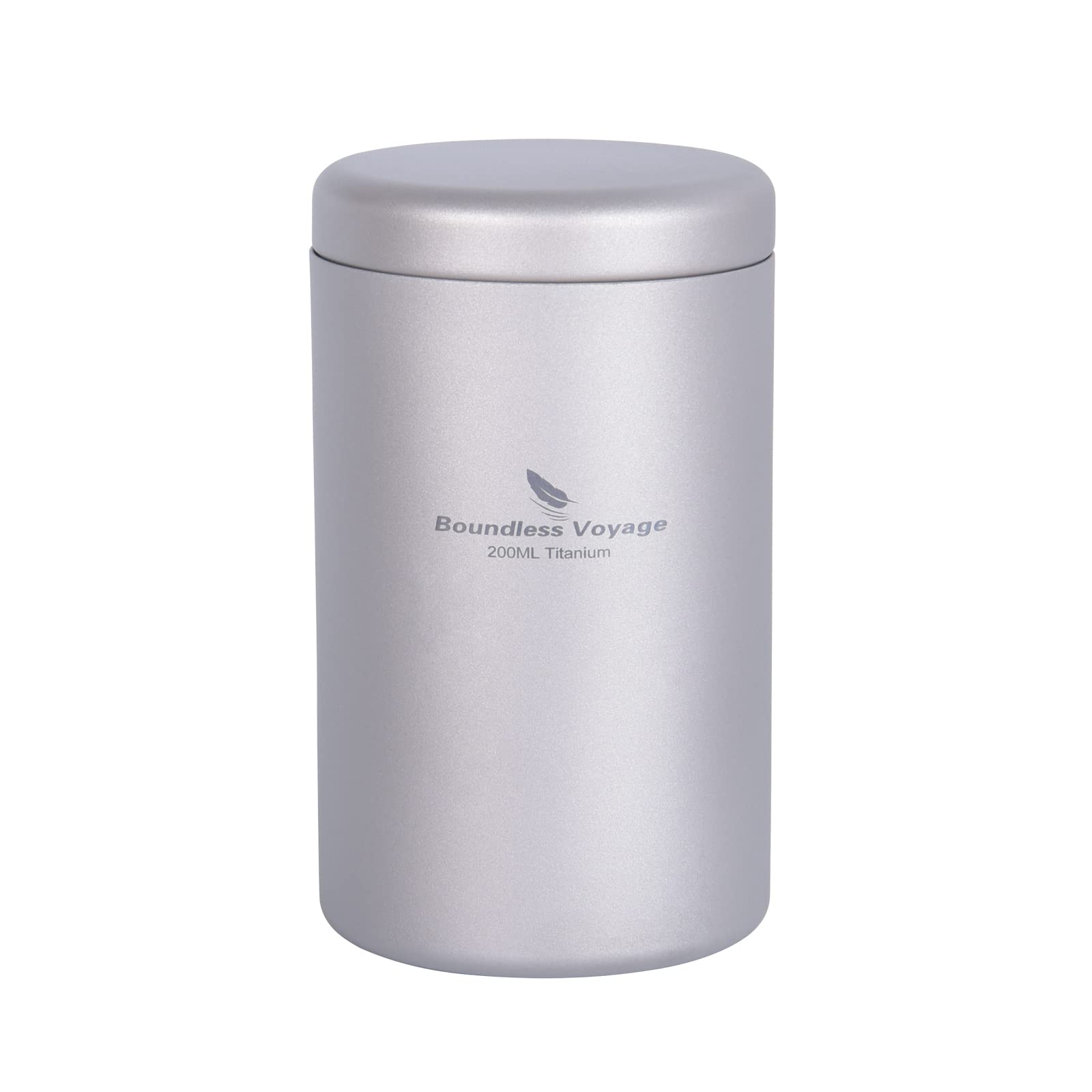 Boundless Voyage Titanium Small Tin Can Box Canister Tea Tins Coffee Tins Food Storage Container For Herb, Candy, Chocolate, Sug