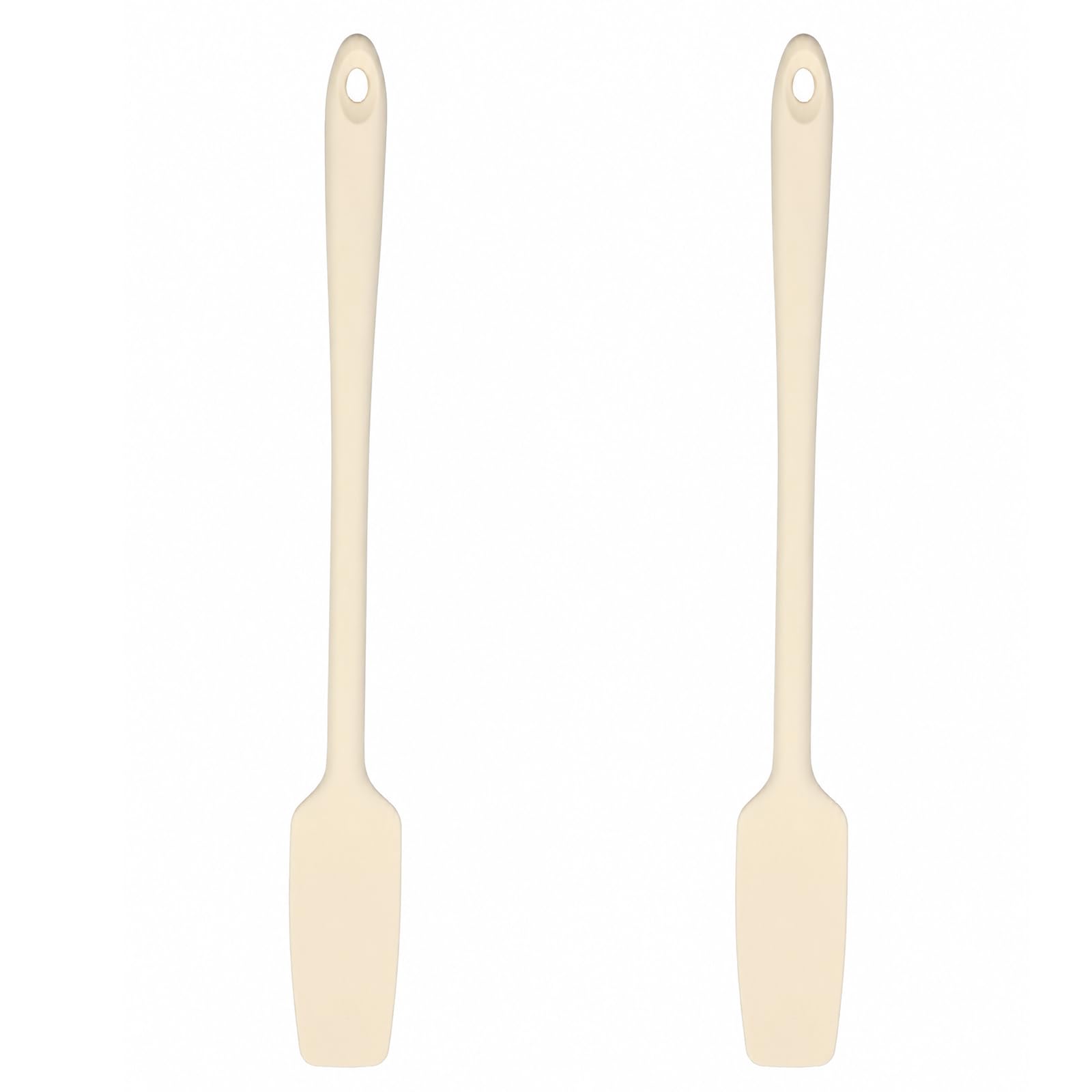 2 Pack 11 Long Handle Stir Spatulas Small Silicone Jar Spatulas Silicone Spatula Scraper for Non Stick Cookware, Baking Stirrin