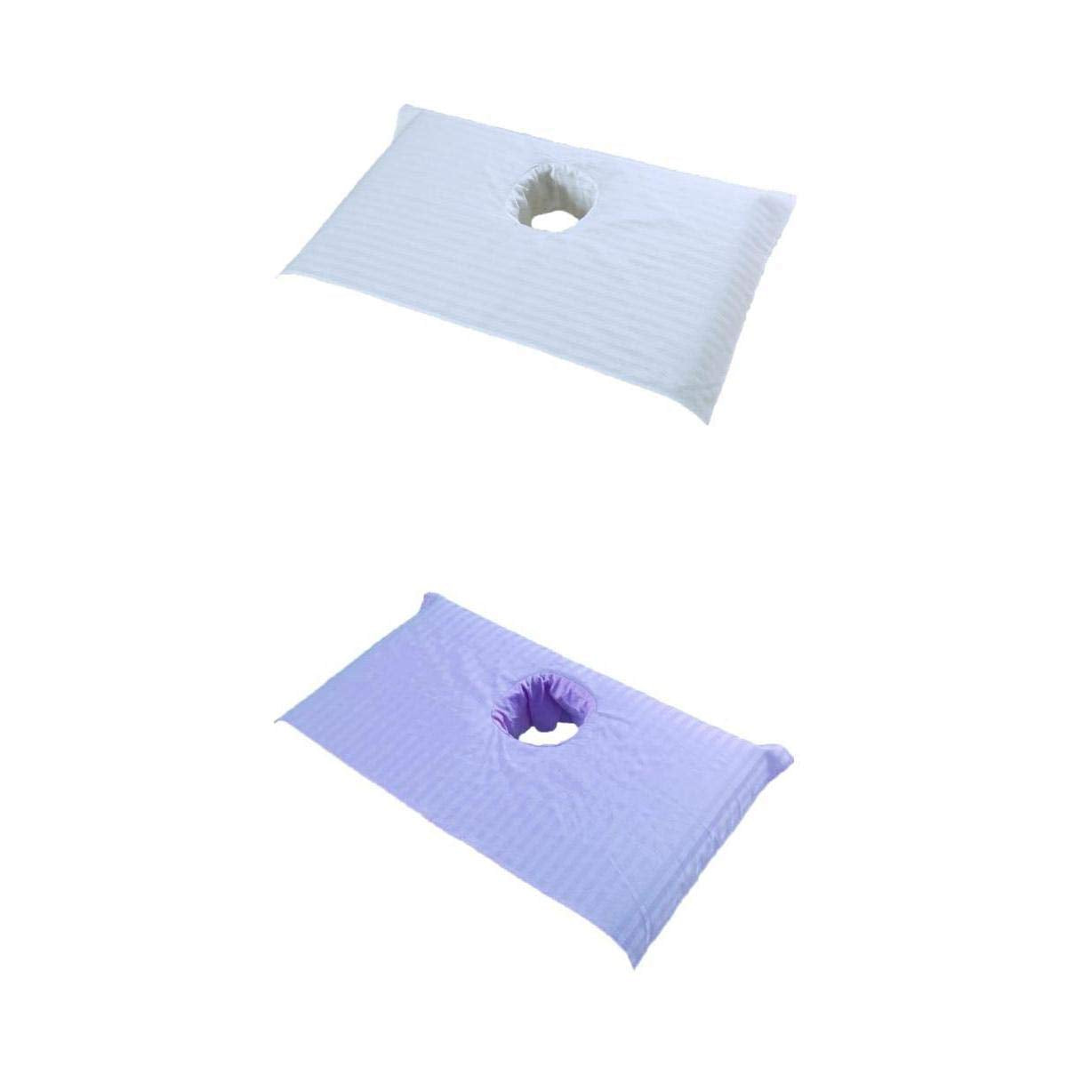 Merishopp 2X Soft Beauty Massage Spa Treatment Bed Cover Sheet With Breath Hole