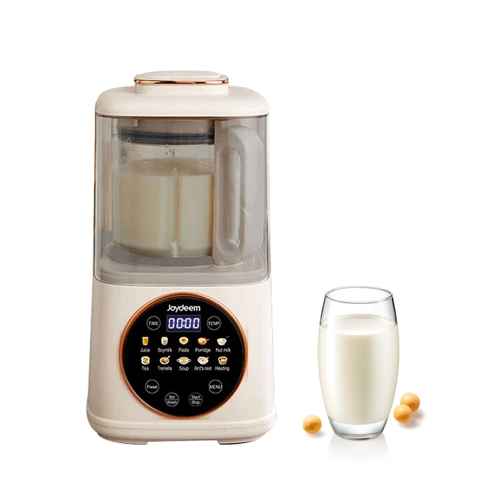 Joydeem Jd-J03 Quiet Cooking Blender With Soundproof Shield, Silent Hot Cold Blender For Soy Milk & Juice, 8-Speed And Temperatu