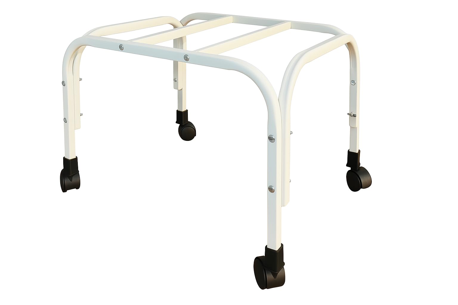 Standpoint | Iron Cooler Trolley Stand | White | 100Kg Load Capacity | Heavy Bush Wheels For Smooth Mobility | RustResistant | 