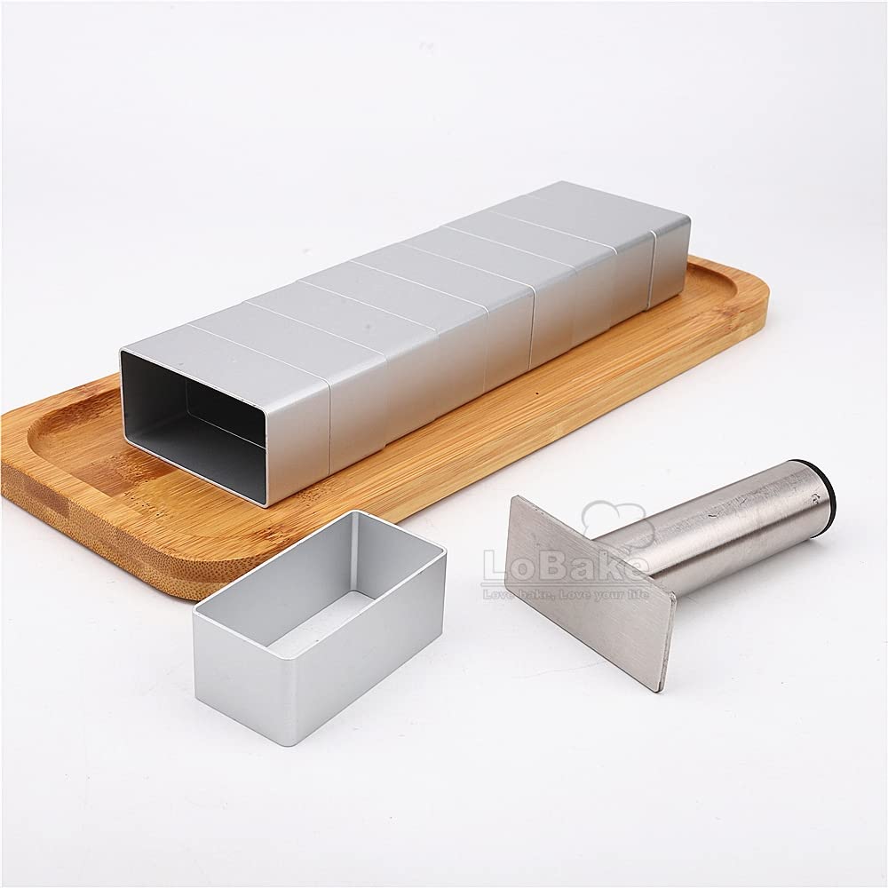 2.7Cm Height Extra Large Rectangle Aluminium Pineapple Cake Mold Stainless Steel Press Smoother For Diy Cookie&Biscuit Tools