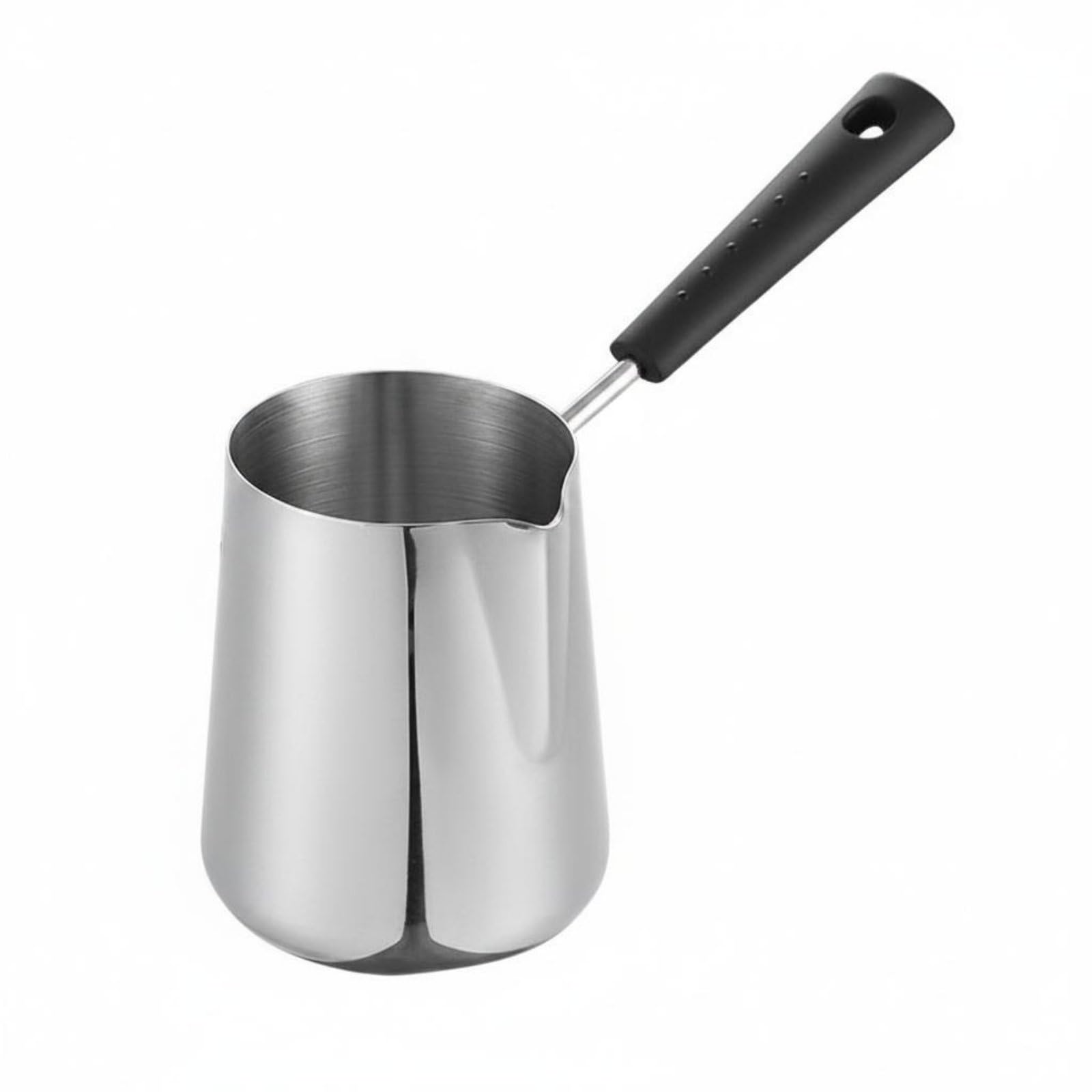Ecomistiq Stainless Steel Mocha Pot Thickened Milk Pan Long Handle Infant Meals For Coffee Making, 900Ml | Saucepans & Stockpots