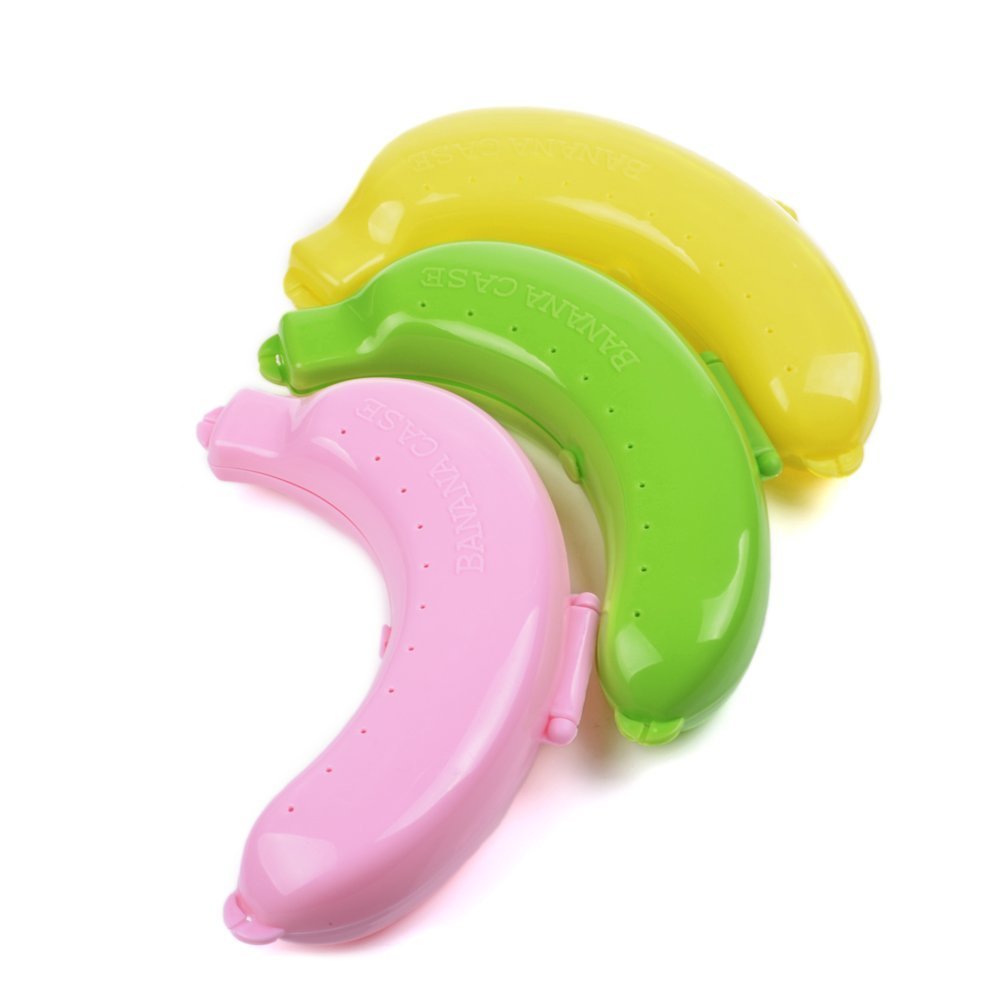 Alteria Idm Plastic Banana Food Storage Container (Multicolour)  Set Of 3