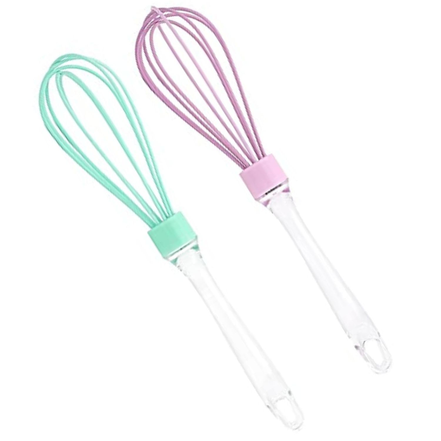 Giffy 2 Pcs Large Whisk | Egg Beater | Whisk Shaker | Egg Frother | Silicon Coated Hand Blender | Whisker For Home Office And Ho