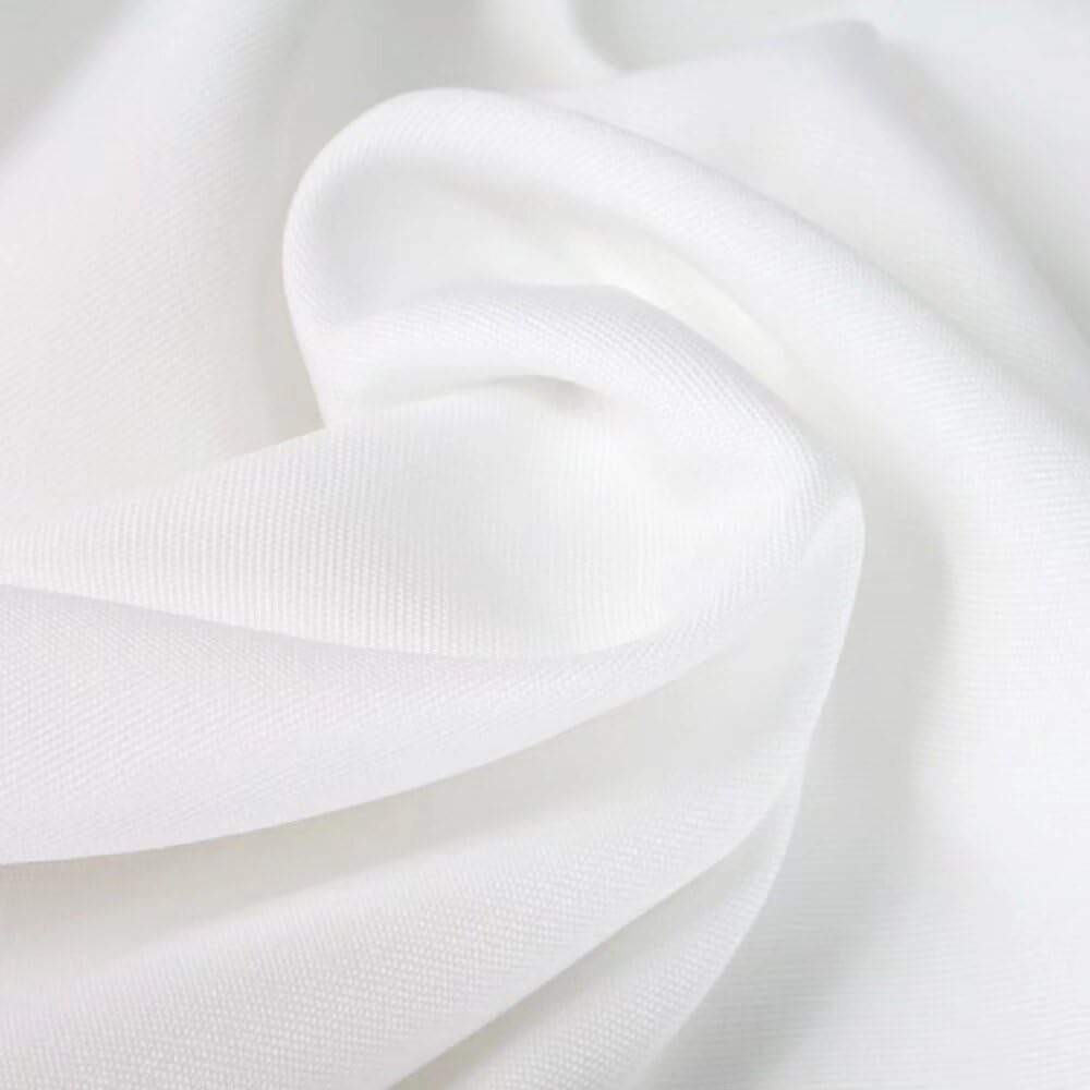 Ufaitheart 36'' Width X 78'' Height Shower Curtain Extra Long Curtains, Waterproof Shower Stall Shower Curtain Fabric, Pure Whit