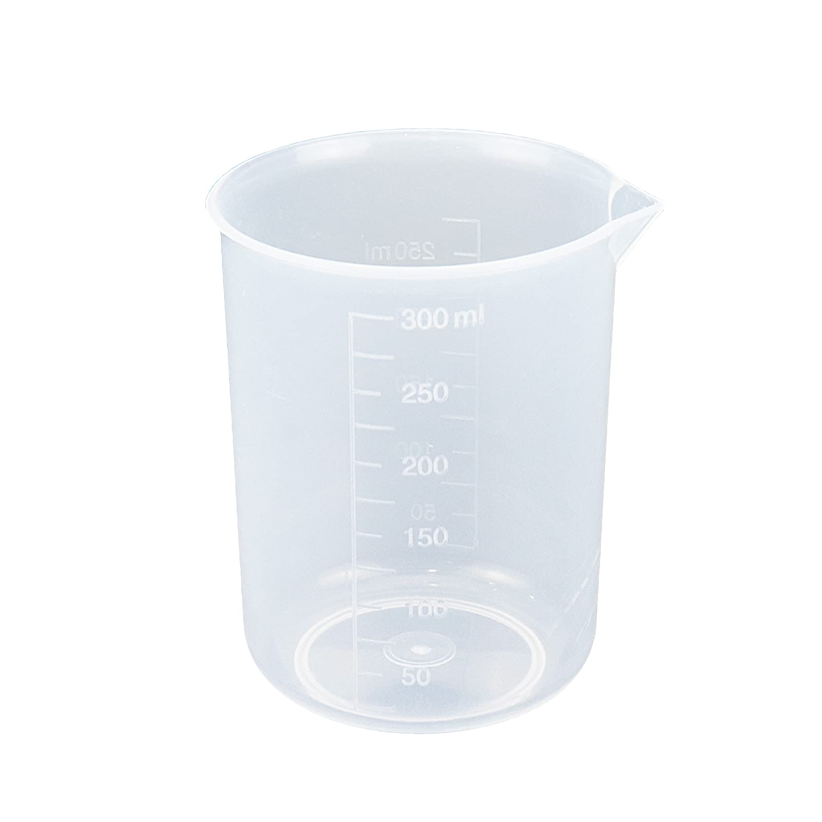 Antrader Kitchen PP Measuring Cup Scientific Plastic Graduated Beaker Transparent 250ml-300ml