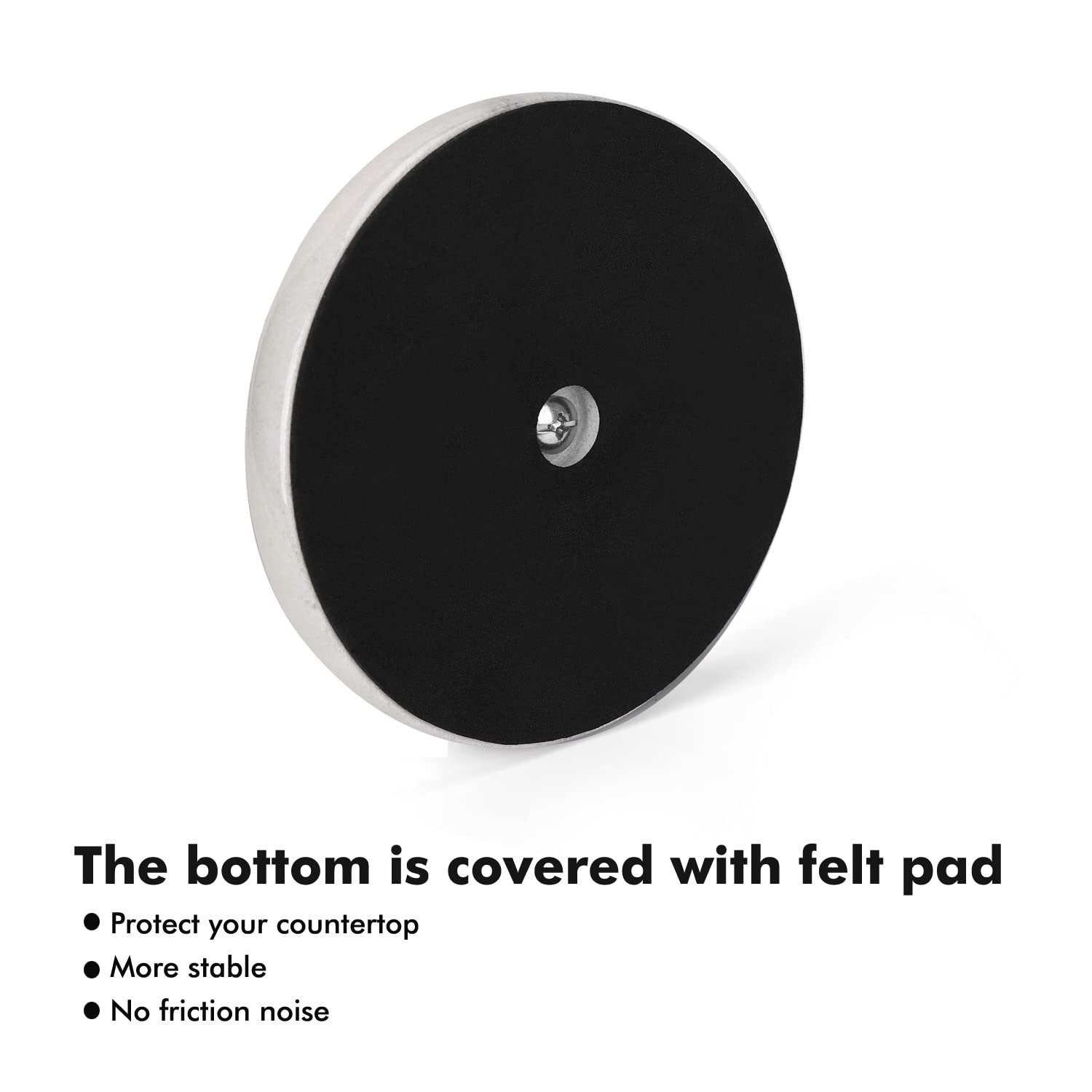 Paper Towel Holder Stand Countertop With Heavy Marble Base, Free Standing Paper Towel Holder (Silver Brushed, Marble Base)
