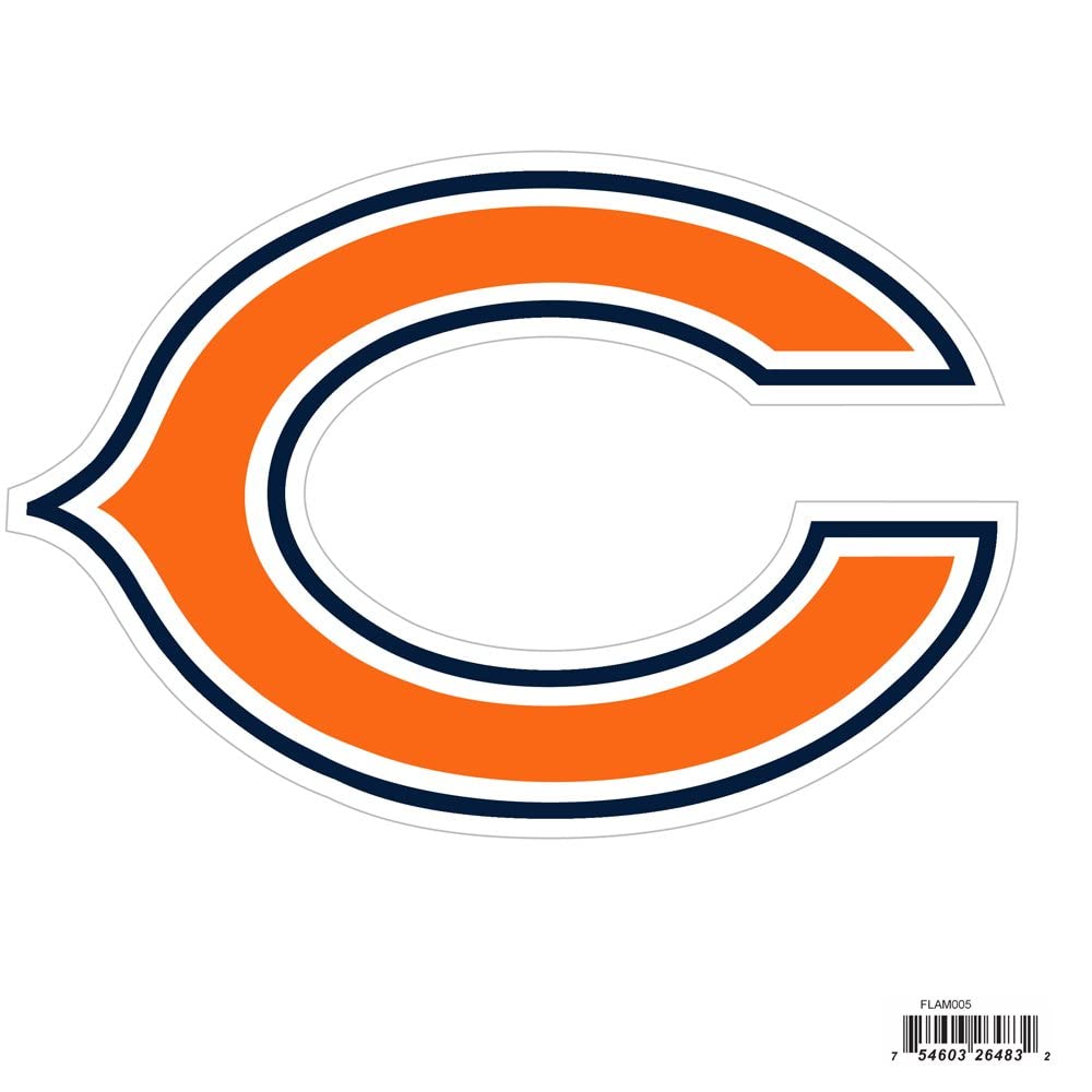 Nfl Siskiyou Sports Fan Shop Chicago Bears Logo Magnets 8 Inch Sheet Team Color