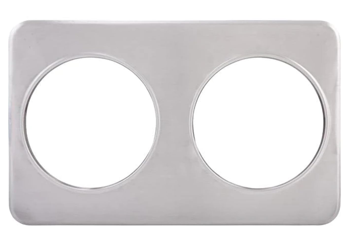 Winco Adaptor Plate, Two 8-3/8-Inch Holes, Stainless Steel