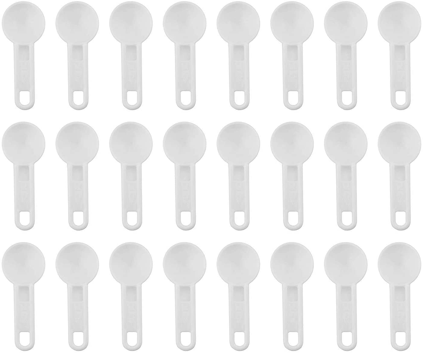 Bulk Pack Of Teaspoon Measuring Spoons (24-Pack); 5 Ml / 5 Cc Scoops Which Fit Inside A Spice Bottle