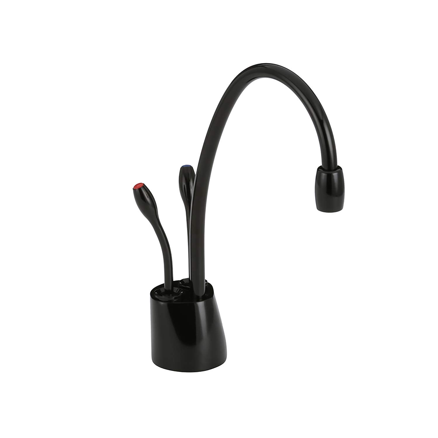 In Sink Erator F-Hc1100Blk Contemporary Instant Hot And Cold Water Dispenser-Faucet Only, Gloss Black