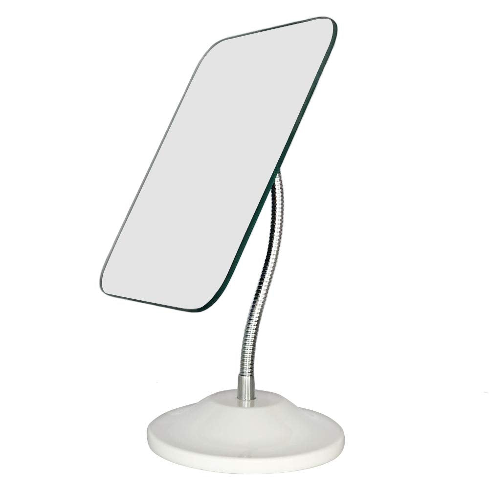 Yeake Adjustable Flexible Gooseneck Makeup Mirror,360Rotation Folding Portable Desk Vanity Mirror With Stand Shower Shaving Cosm