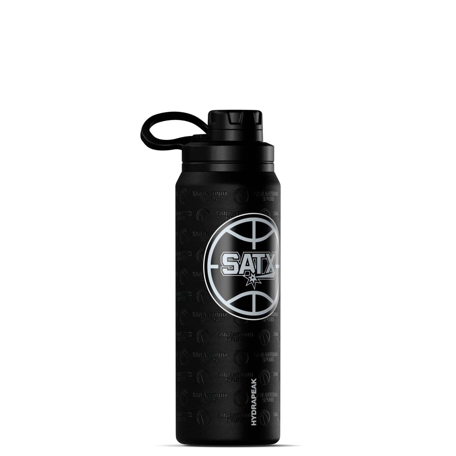 Hydrapeak x NBA Officially Licensed San Antonio Spurs 26 oz Active Water Bottle with Chug Lid and Handle Reusable Stainless Stee