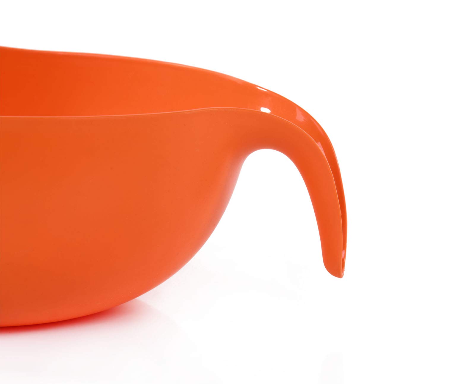 Mintra Home Rice Colander (Orange) - Strainer, Lightweight, For Cleaning Rice, Beans, Fruit And Vegetables