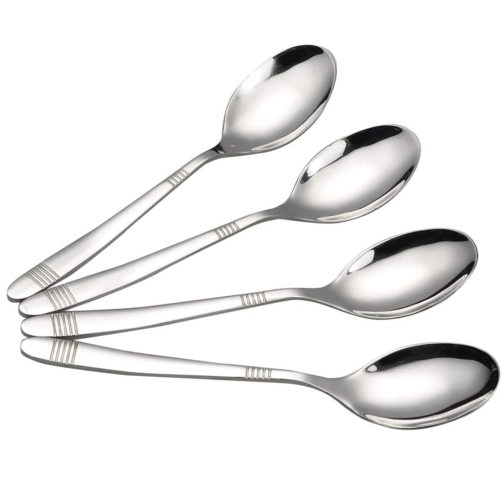 Begale 12 Pieces Stainless Steel Dinner Spoons, Cutlery Spoon