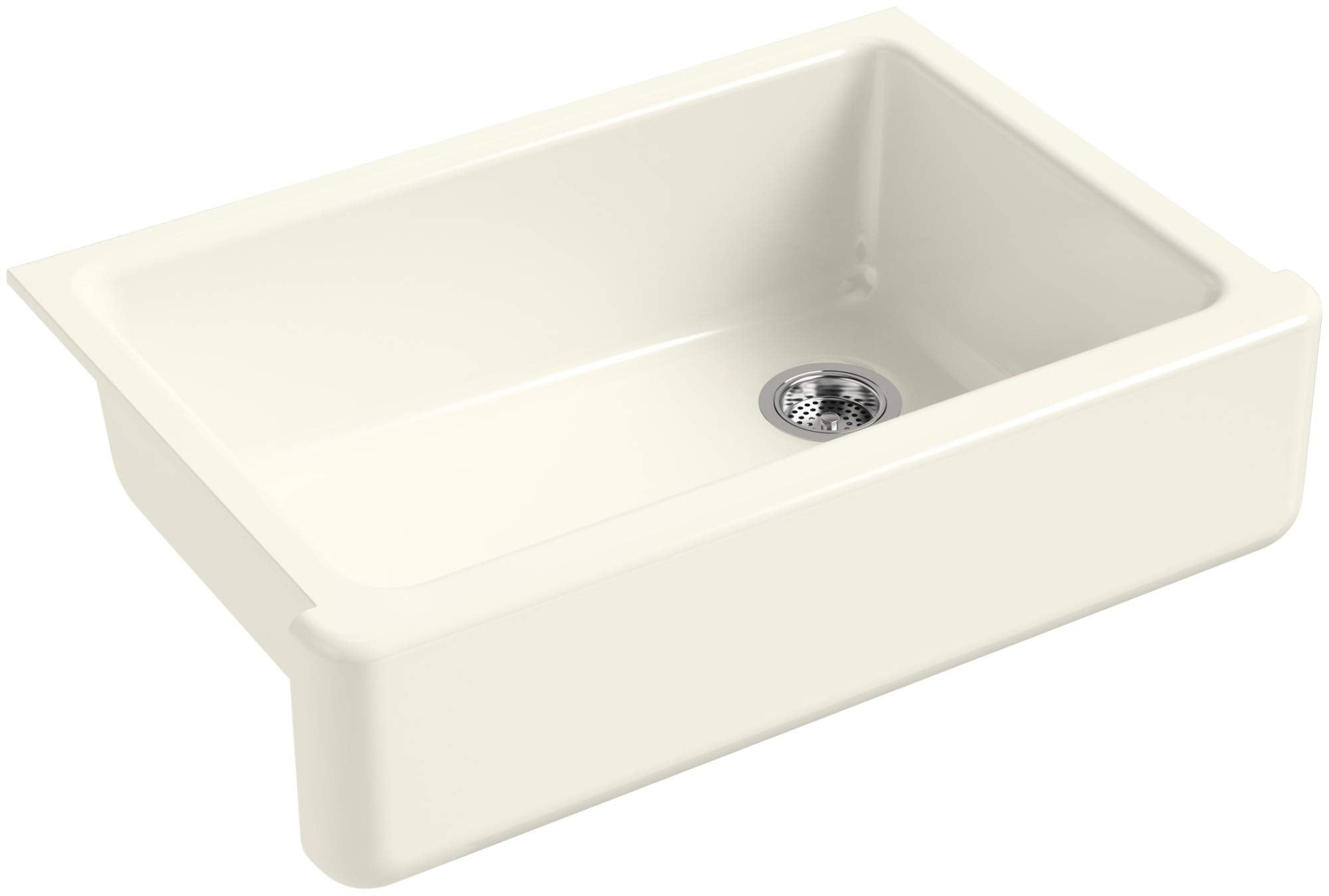 Kohler 5827-96 Whitehaven 32-3/4 Undermount Single-Bowl Farmhouse Kitchen Sink, Biscuit
