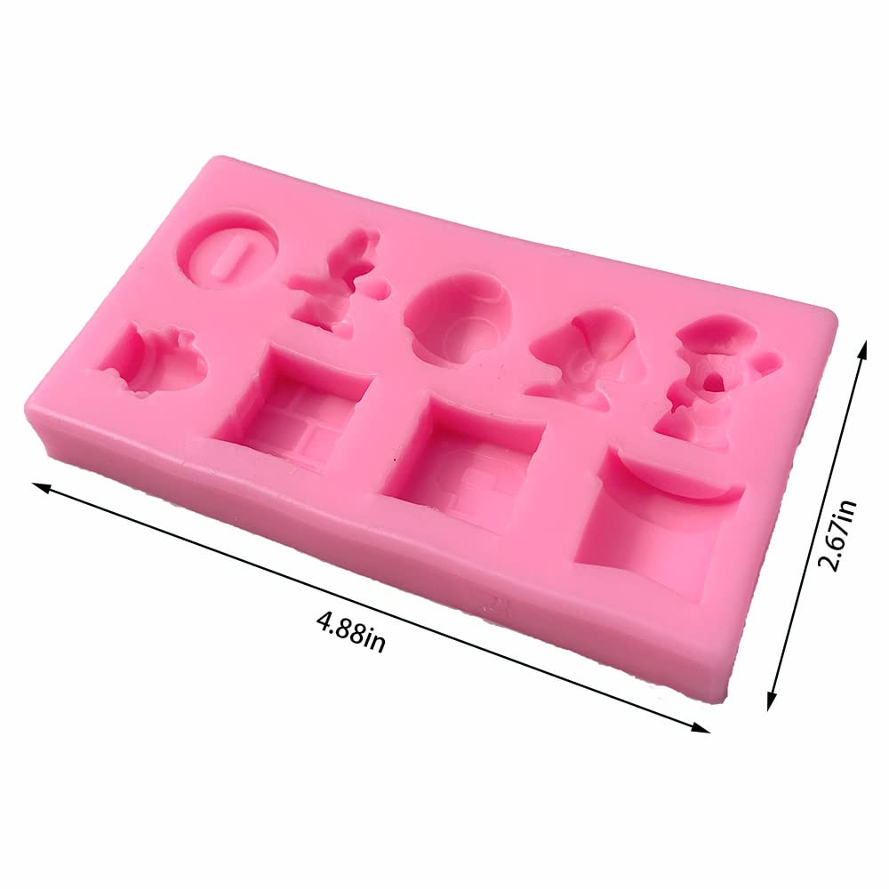 Guratapa 9 Hole Gold Coin Super Yoshi Dragon Mushroom Gold Coins Silicone Molds For Diy Fondant Candy Making Chocolate Mold Dess