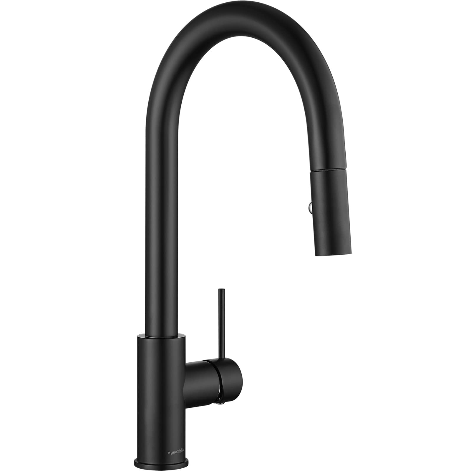 AguaStella AS60MB Matte Black Kitchen Sink Faucet with Pull Down Sprayer Single Handle