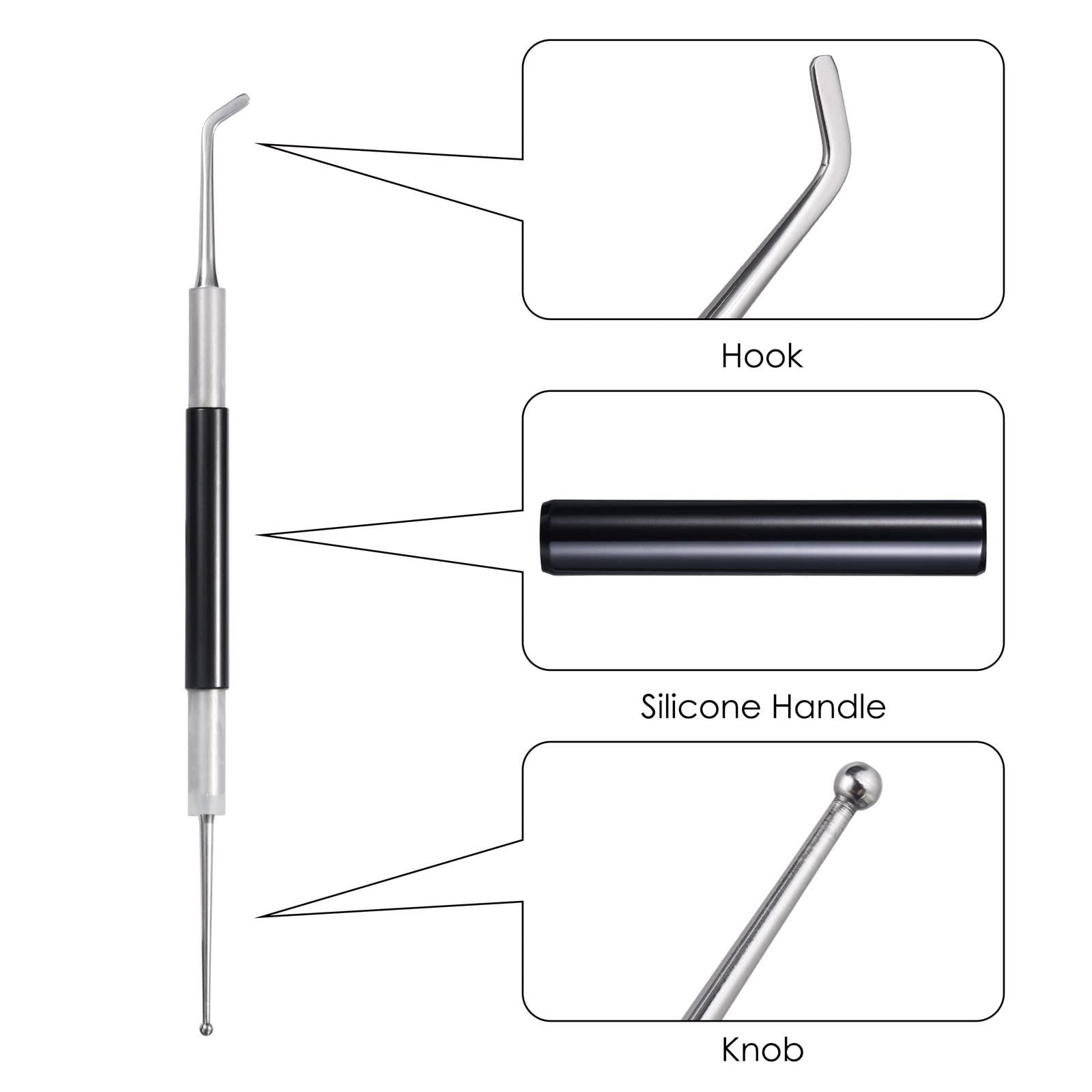 Latte Art Set (3 Tools) For Latte Art, Cappuccino And Espresso, Santow Espresso Latte Art Tools, Spoon & Lance, Spatula & Spike