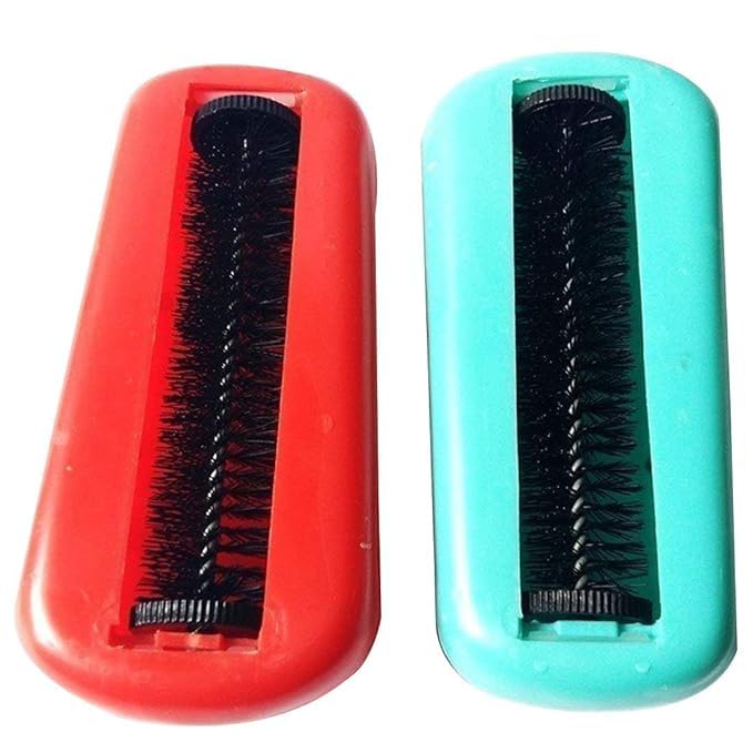 Sbts? Magic Cleaning Roller Brush For Bedsheet, Sofa, Carpet (Assorted Colours) (Pack Of 2, Plastic)