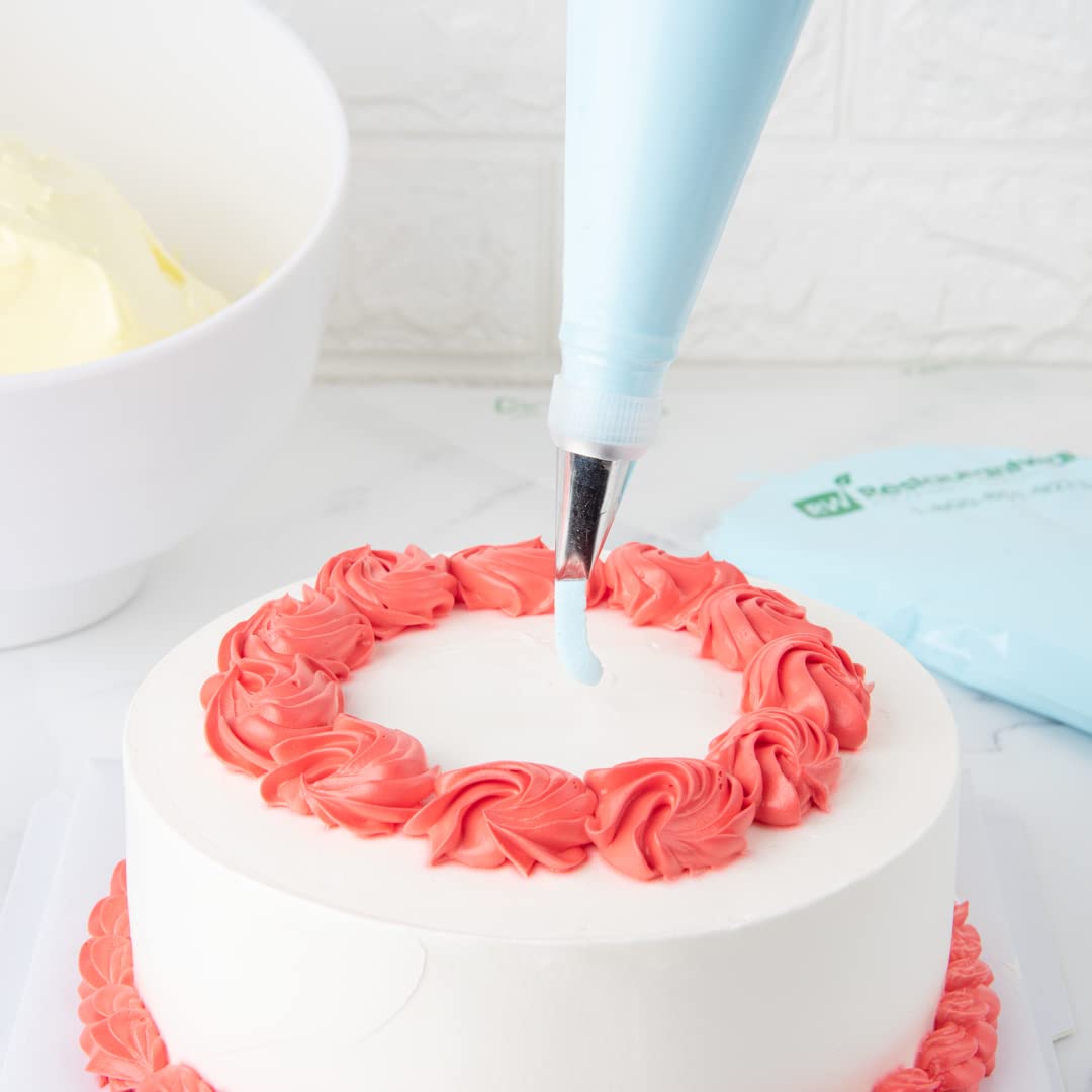 Restaurantware Pastry Tek Petal Tip 1 Reusable Decorating Cake Tip - #101 Dent-Resistant Stainless Steel Rose Frosting Tip Dishw