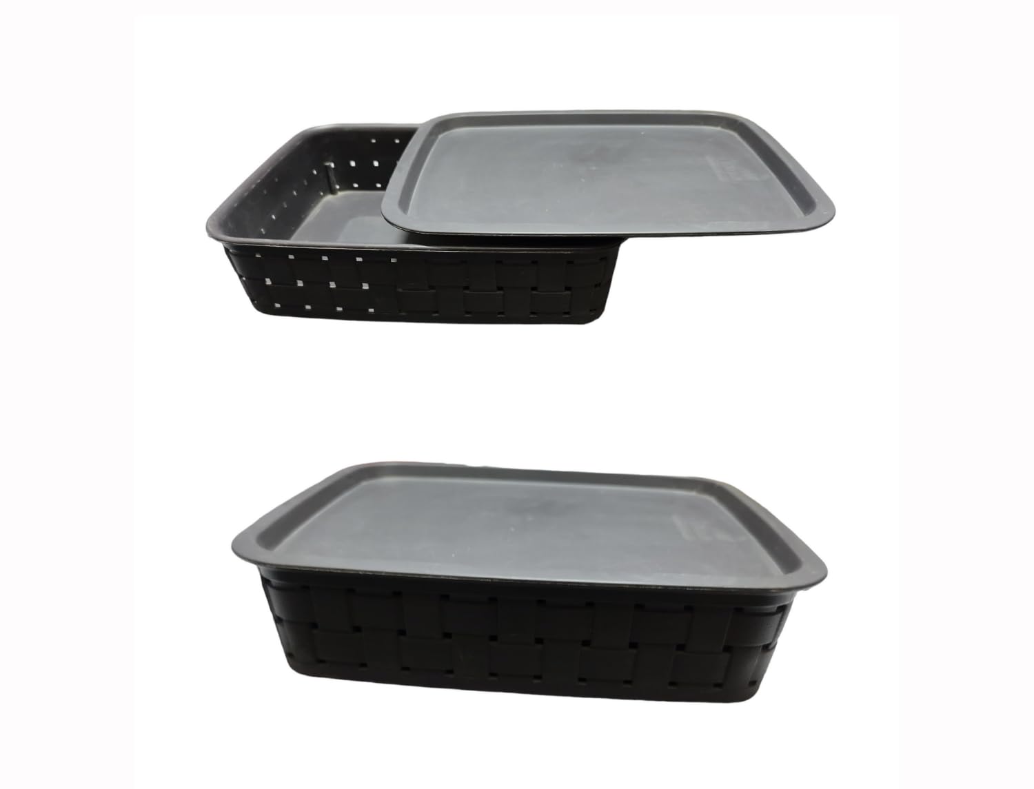 Muhoort Plastic Strong Food | Spice Container Box | Space Organiser | Kitchen | Home Improvement | Set Of 2 Pieces | Dimension 2