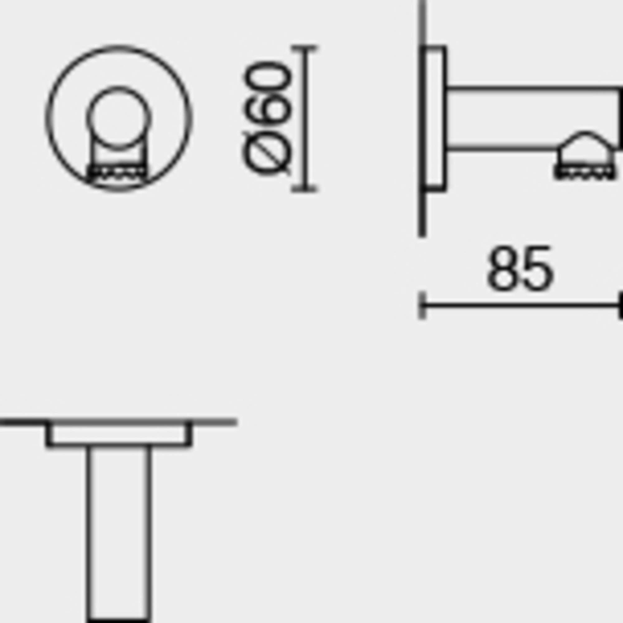 Zack 40049 Scala Wall Mounted Magnetic Soap Holder With High Gloss, 2.36 By 2.36 By 3.35''