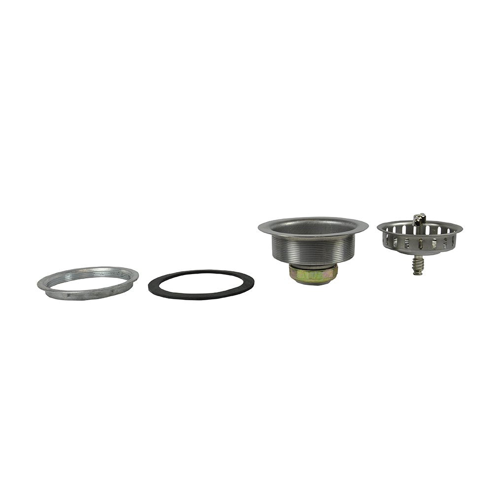 Danco Twist Tight Kitchen Sink Strainer Assembly, 3-1/2 Inch, Stainless Steel, 1-Pack (81077)