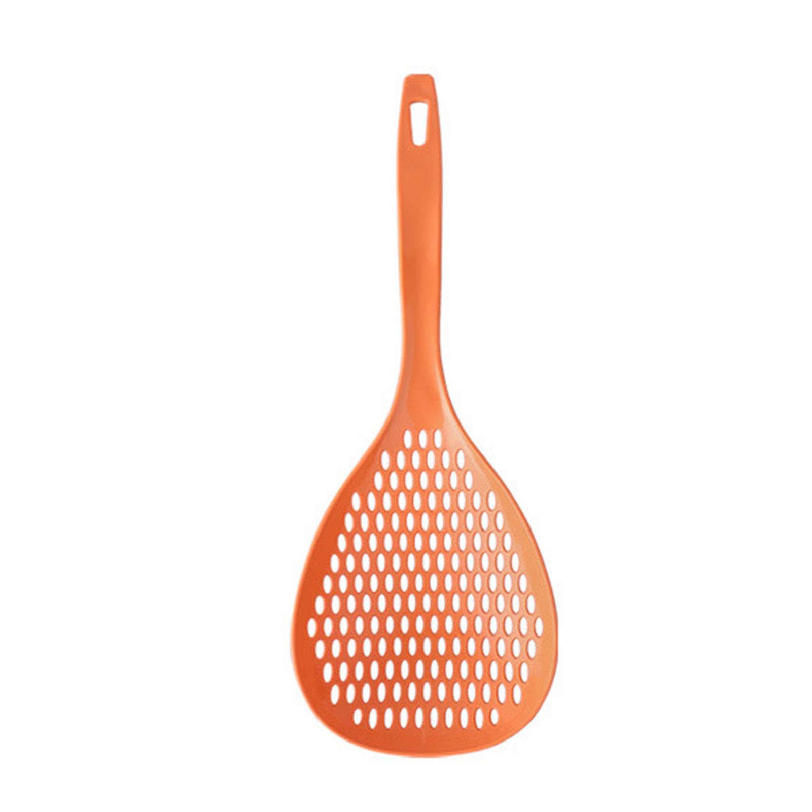 Rengue Slotted Spoon Strainer Spoon Skimmer Heat Plastic Long Handle Kitchen Ladle with Mesh Filter for Cooking Frying and Servi