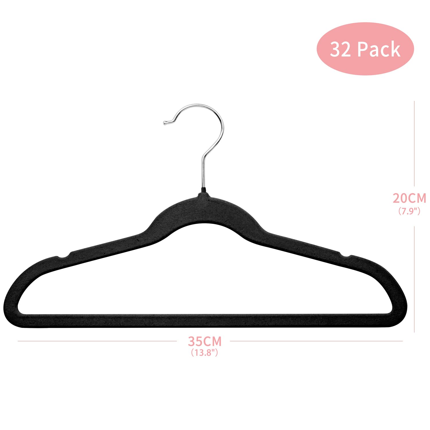 Mangokit Children'S Velvet Hangers,Non-Slip Children'S Clothes Hangers,Ultra-Slim Space Saving Clothes Hangers,360 Rotatory Hook