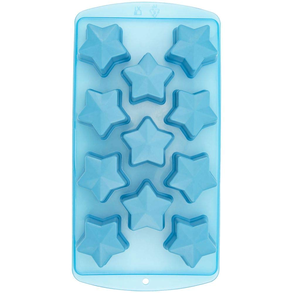 Fairly Odd Novelties Ice Cube Tray, Two Pack, Blue Stars