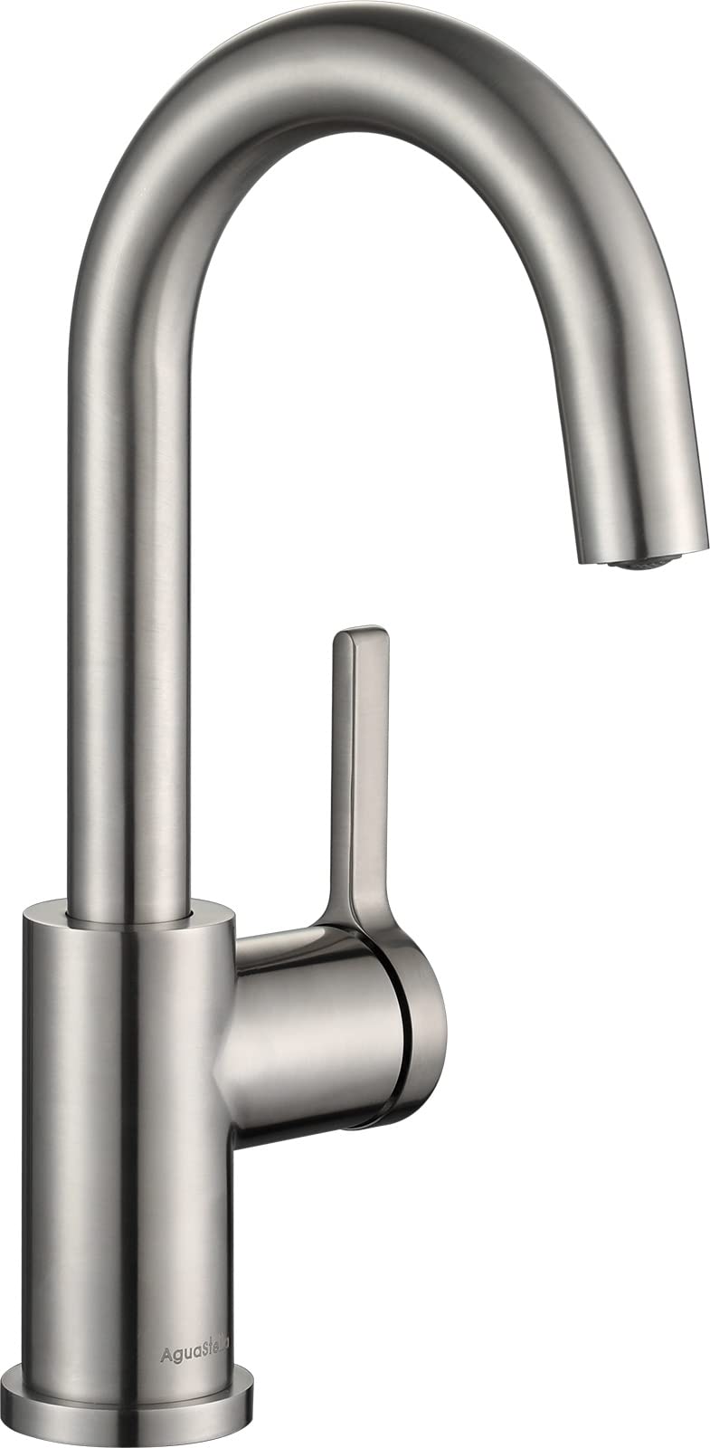 AguaStella AS1010SS Stainless Steel Bar Faucet or Prep Kitchen Sink Faucet with Single Handle
