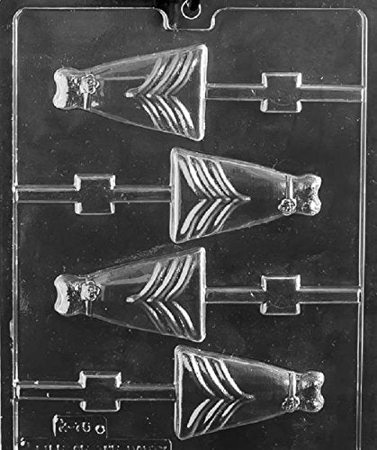 Grandmama'S Goodies W075 Bridal Dress Wedding Shower Lollipop Chocolate Candy Soap Mold With Exclusive Molding Instructions