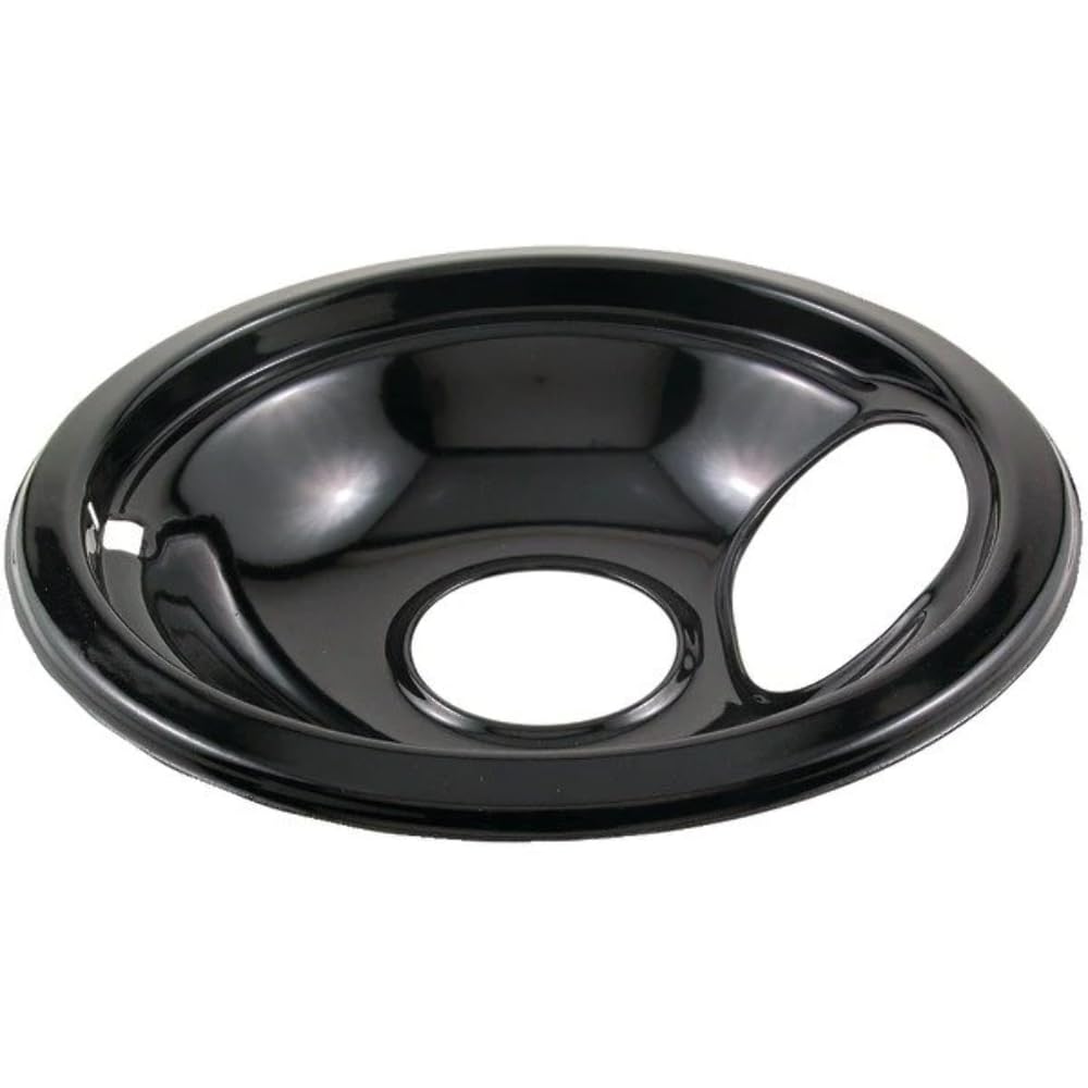 Stanco Metal Products Black Porcelain Replacement Drip Pan (6''), 6''