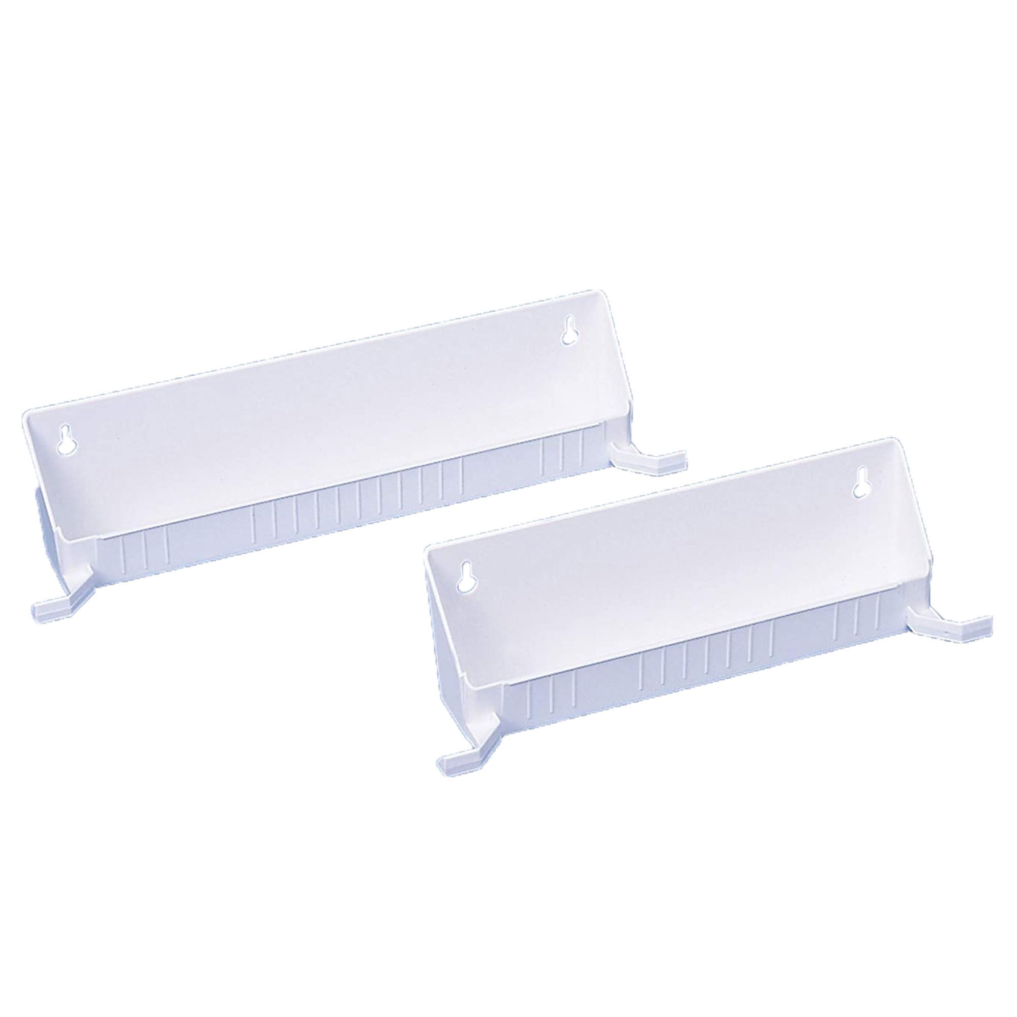 Rev-A-Shelf Tip-Out Accessory Organizer Tray For Kitchen/Bathroom Drawers With Heavy Duty Tab Stops, 14 Inch, White, 2-Pack, 656