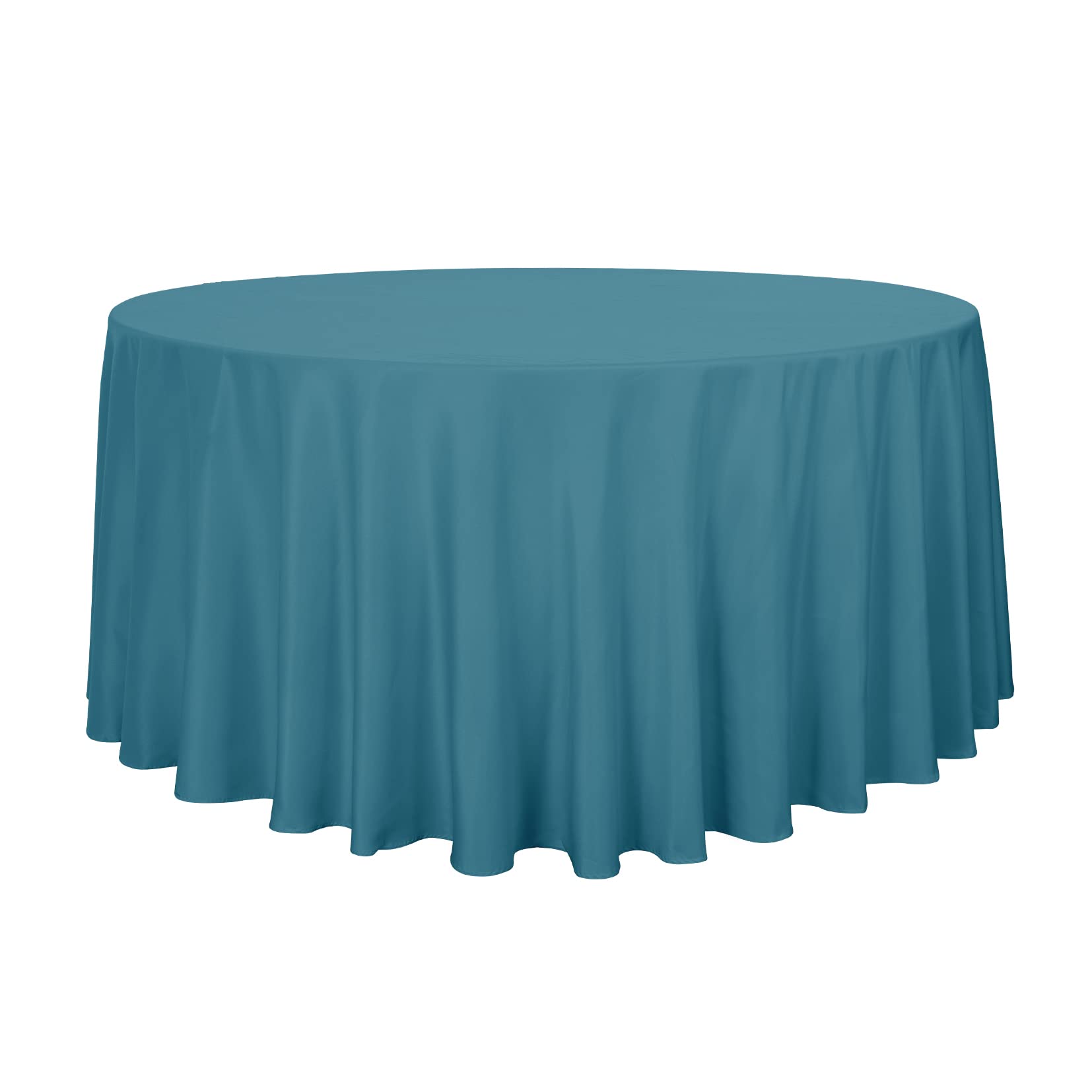 Sancua Round Tablecloth - 108 Inch - Water Resistant Spill Proof Washable Polyester Table Cloth Decorative Fabric Table Cover Fo