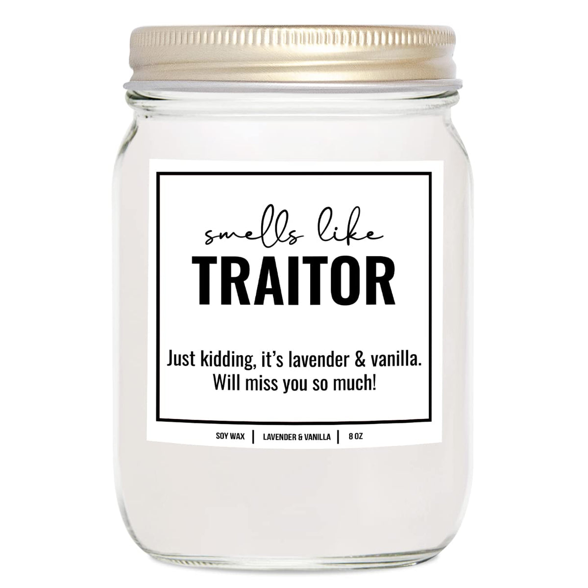 YouNique Designs New Job Candle Women, 8 Ounces, Going Away Candle Coworker, Coworker Leaving Candle Women, Farewell, Goodbye, A