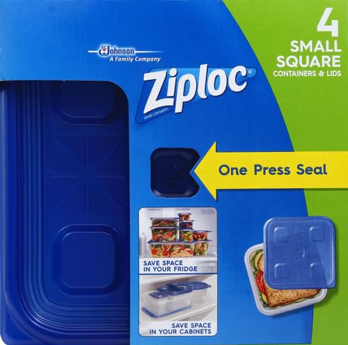 Ziploc Container Sm Square 4Ct,