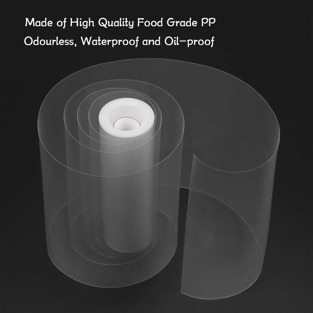 YQL Cake Collar 8 Inch Acetate Cake Collar Roll DIY Acetate Sheet Baking Transparent Mousse Cake Sheets Surrounding Edge Clear Cake Strips for Baking Decorate Shaker Cards Making(8x394 Inch)